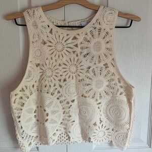 NWT Mango Crochet Tank